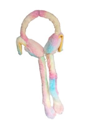 Fluffy Moving Ears & Sound Ear Muffs for Kids and Girls