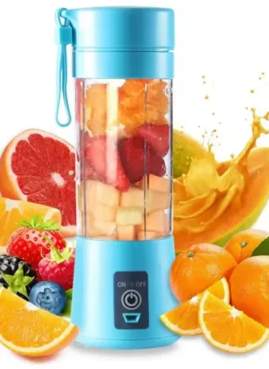 Portable Electric Juicer Bottle Blender Fruit Mixers 6 Blades Charging Juicer