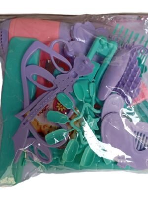 Princess Beauty Salon Makeup Toy Play Set for Girls 3+ Years | Hair Dryer, Mirror, Comb & Beauty Accessories Toy Kit | Dressing Table Travel Bag Toy